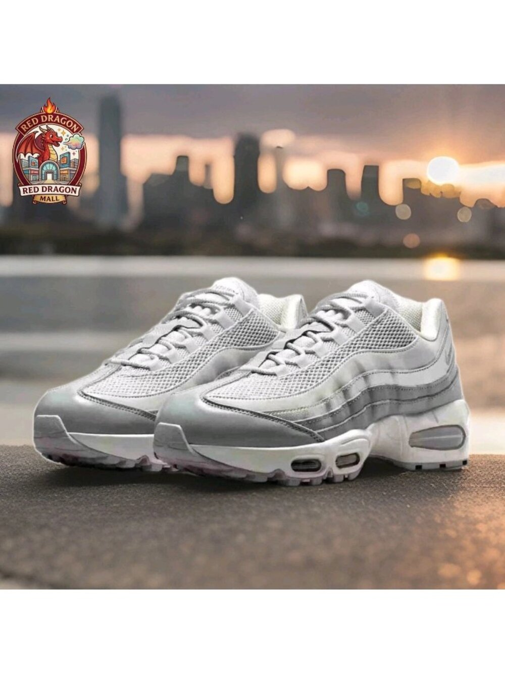 Nike Air Max 95 OG Big Bubble Gray Fog Silver IB6398-001 - Women's Size 8